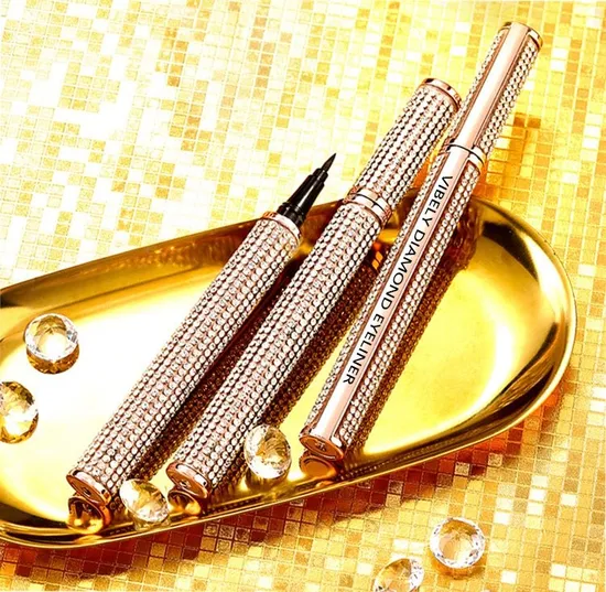 Make-up Wasserdicht Natürlich Glatt Schnell Trocknend Dauerhaft Schwarz Diamant Eyeliner